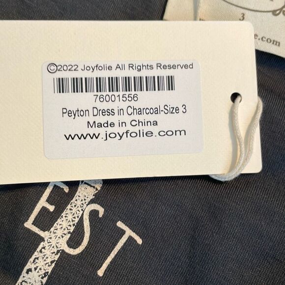 Mia Joy Joyfolie Peyton La Vie Est Belle Paris Midi Dress Gray Knit Tulle 3 - Picture 6 of 8